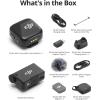 imageDJI Mic Mini Transmitter Infinity Black Ultralight Wireless Lavalier Microphone for DJI Action 5 ProOsmo Pocket 3 Noise Cancelling Wireless Microphone for CameraiPhoneAndroid Vlog StreamingMic Mini 2 TX  1 RX