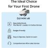 imageDJI Mini 4K Camera Drone Combo Drone with 4K UHD Camera for Adults Under 249 g 3Axis Gimbal Stabilization 10km Video Transmission Auto Return 2 Batteries for 62Min Max Flight Time QuickShotsMini 4K Fly More Combo 93min