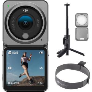 imageDJI Action 2 DualScreen Traveling Combo 128 GB  Action Camera with Dual OLED Touchscreens Magnetic Protective Case and Remote Control Extension Rod Versatile Magnetic Design Vlogging CameraDJI Action 2 DualScreen Traveling Combo 128 GB  Action Camera with Dual OLED Touchscreens