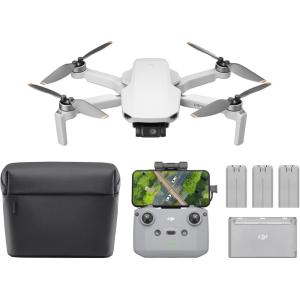 imageDJI Mini 4K Camera Drone Combo Drone with 4K UHD Camera for Adults Under 249 g 3Axis Gimbal Stabilization 10km Video Transmission Auto Return 2 Batteries for 62Min Max Flight Time QuickShotsMini 4K Fly More Combo 93min
