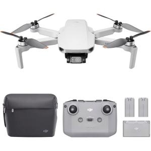imageDJI Mini 4K Camera Drone Combo Drone with 4K UHD Camera for Adults Under 249 g 3Axis Gimbal Stabilization 10km Video Transmission Auto Return 2 Batteries for 62Min Max Flight Time QuickShotsDJI Mini 2 Fly More Combo