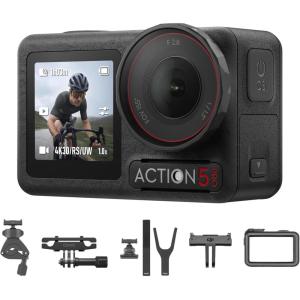 imageDJI Osmo Action 5 Pro Road Cycling Combo Action Camera 4K Videos with Stabilization 4hrs Extended Battery Life Magnetic QuickRelease Bike Camera with Bike Seat Rail Mount and More