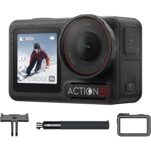 imageDJI Osmo Action 5 Pro Skiing Combo Action Camera 4K Ideal for Skiers with 4hrs Extended Battery Life 4 F20 C ColdResistant Stabilization 32x SlowMotion with 15m Extension Rod Kit