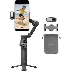 imageDJI Osmo Mobile 7P Gimbal Stabilizer for iPhone Android Native Tracking Lighting 3Axis Phone Gimbal Quick Launch OneTap Edit Builtin Extension Rod ampamp Tripod 10hrs Use Phone ChargingOsmo Mobile 7P
