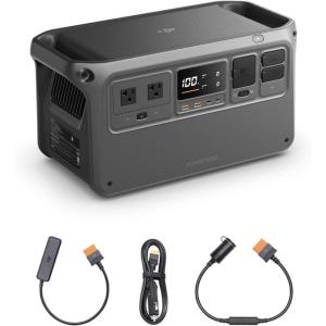 imageDJI Power 1000 Portable Power Station 1024Wh Power Generator with Mavic 3 Series Fast Charge Cable LiFePO4 Cell Fast Charging 2200W Max Output Content Creation Drone Photography Camping ampamp RVsPower 1000 With Car Power Cables