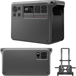imageDJI Power 2000 Portable Power Station 2048Wh LFP Battery Compact Size 3000W Stable Output 080 Recharge in 55 Mins Electric Generator for Home Camping ampamp RVs OffGridDJI Power 2000 4kWh Expansion Battery Combo