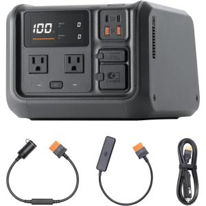 imageDJI Power 500 Portable Power Station 512Wh Power Generator with Air 3 Fast Charge Cable LiFePO4 Cell Fast Charging 1000W Max Output Content Creation Drone Photography Camping ampamp RVsDJI Power 500Car CableSDC Cable