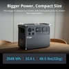 image:imageDJI Power 2000 Portable Power Station IBCPOWER 100W Foldable Solar Panel 2048Wh LFP Battery 3000W Stable Output 080 in 55 Mins Enhanced Safety UltraQuiet Camping Blackout RVPower 2000