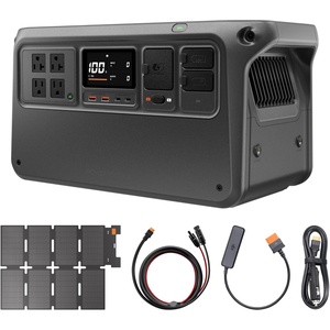 image:imageDJI Power 1000 V2 Portable Power Station Solar Generator with IBCPOWER 100W Foldable Solar Panel 1024Wh LFP Battery 2600W Output MC4 to XT60 Solar Power Cable Camping Road Trip RVBlack2