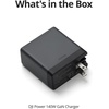image:imageDJI Power 140W GaN Charger No Cable Included Fast Charging  140W Output 3 Ports Smart Temperature Control PD 31 Dynamic Power Allocation Laptop Charger GaN Charger USB C Charger140W GaN Charger