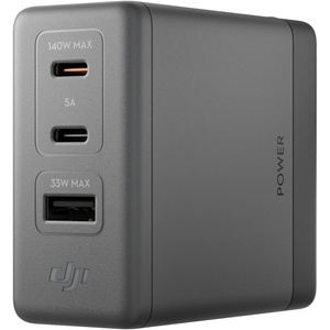 image:imageDJI Power 140W GaN Charger No Cable Included Fast Charging  140W Output 3 Ports Smart Temperature Control PD 31 Dynamic Power Allocation Laptop Charger GaN Charger USB C Charger140W GaN Charger